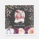 Search for fall floral napkins Rustic