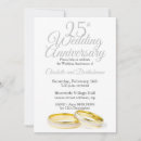 Search for 25th wedding anniversary invitations Minimalist