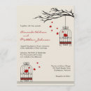 Search for birdcage wedding invitations Vintage