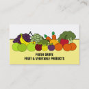 Search for vegetable business cards Fruit