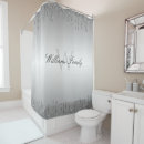 Search for black glitter shower curtains Silver