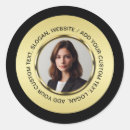 Search for black circle stickers Gold and black