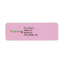 Search for psychedelic return address labels Groovy