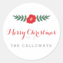 Search for floral name round stickers Simple