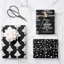 Search for black white christmas snowflakes wrapping paper Cute