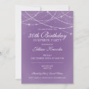 Search for surprise 30th birthday invitations Purple