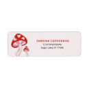 Search for mushroom return address labels Woodland