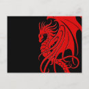 Search for flying dragons postcards Red dragon