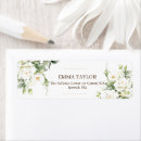 Search for white rose return address labels Garden