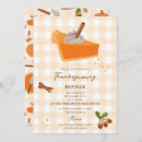 Search for pie thanksgiving invitations Gingham