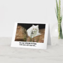 Search for white cat birthday cards Humour