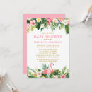 Search for watercolor flamingo baby shower invitations Greenery
