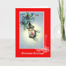 Search for vintage lantern christmas cards Holly