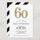 Search for gold glitter 60th birthday invitations Stylish
