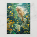 Search for fish swimming postcards Mermaid