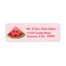 Search for watermelon return address labels Pink