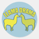 Search for drama llama stickers Dramatic