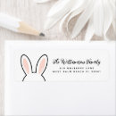 Search for easter return address labels Bunny ears