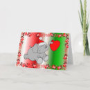 Search for elephant christmas cards Red