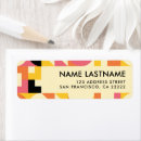 Search for orange black return address labels Chic