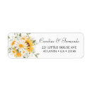 Search for yellow daisy return address labels Elegant