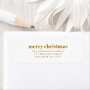 Search for modern gold return address labels Typography