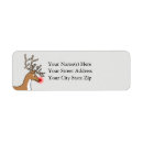 Search for nose return address labels Red