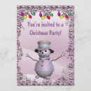 Search for whimsical snowman christmas invitations Cute