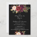 Search for burgundy wedding reception invitations Floral