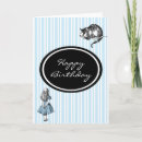 Search for alice in wonderland birthday cards Cheshire cat