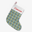 Search for blue and gold christmas stockings Vintage