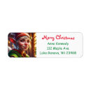 Search for smiling return address labels Festive