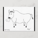 Search for cow drawing postcards Cute