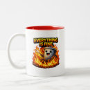 Search for trash can mugs Dumpster fire