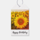 Search for sunflowers gift tags yellow
