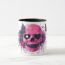 Search for pink skull mugs Gothic