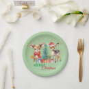 Search for green christmas tree plates Santa