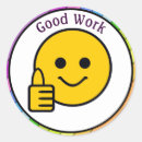 Search for good work stickers Congratulations