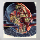 Search for vintage rocket posters Spaceship