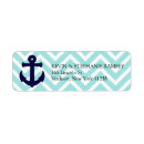 Search for navy blue and white stripes return address labels Anchor