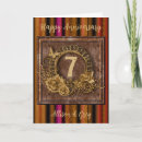 Search for 7 year anniversary cards Seventh