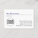 Search for advisor standard business cards Simple