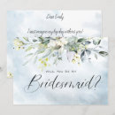Search for dusty blue bridesmaid cards Watercolor