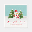 Search for snowman napkins Winter
