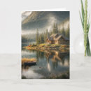 Search for lake cabin cards Peaceful