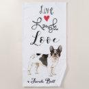 Search for french bulldog beach towels Frenchie
