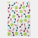 Search for pink flamingo pattern tea towels Retro