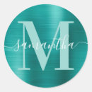 Search for aqua monogram stickers Modern