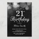 Search for silver 21st birthday invitations Elegant