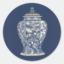 Search for blue and white porcelain stickers Botanical
